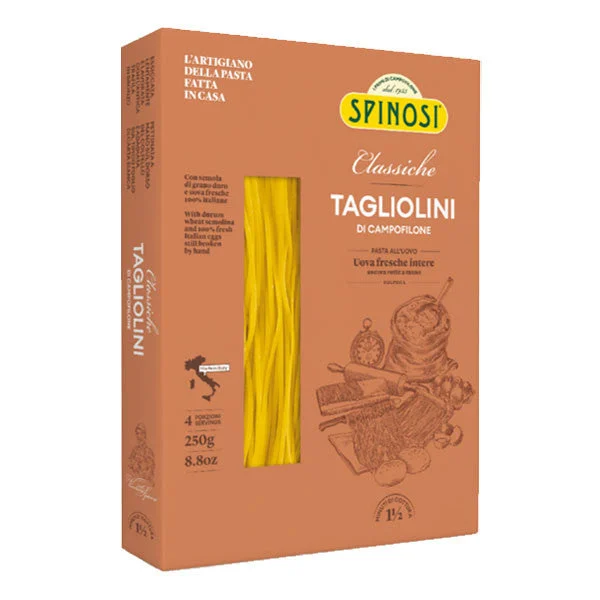 Spinosi Tagliolini Squid Ink Egg Pasta