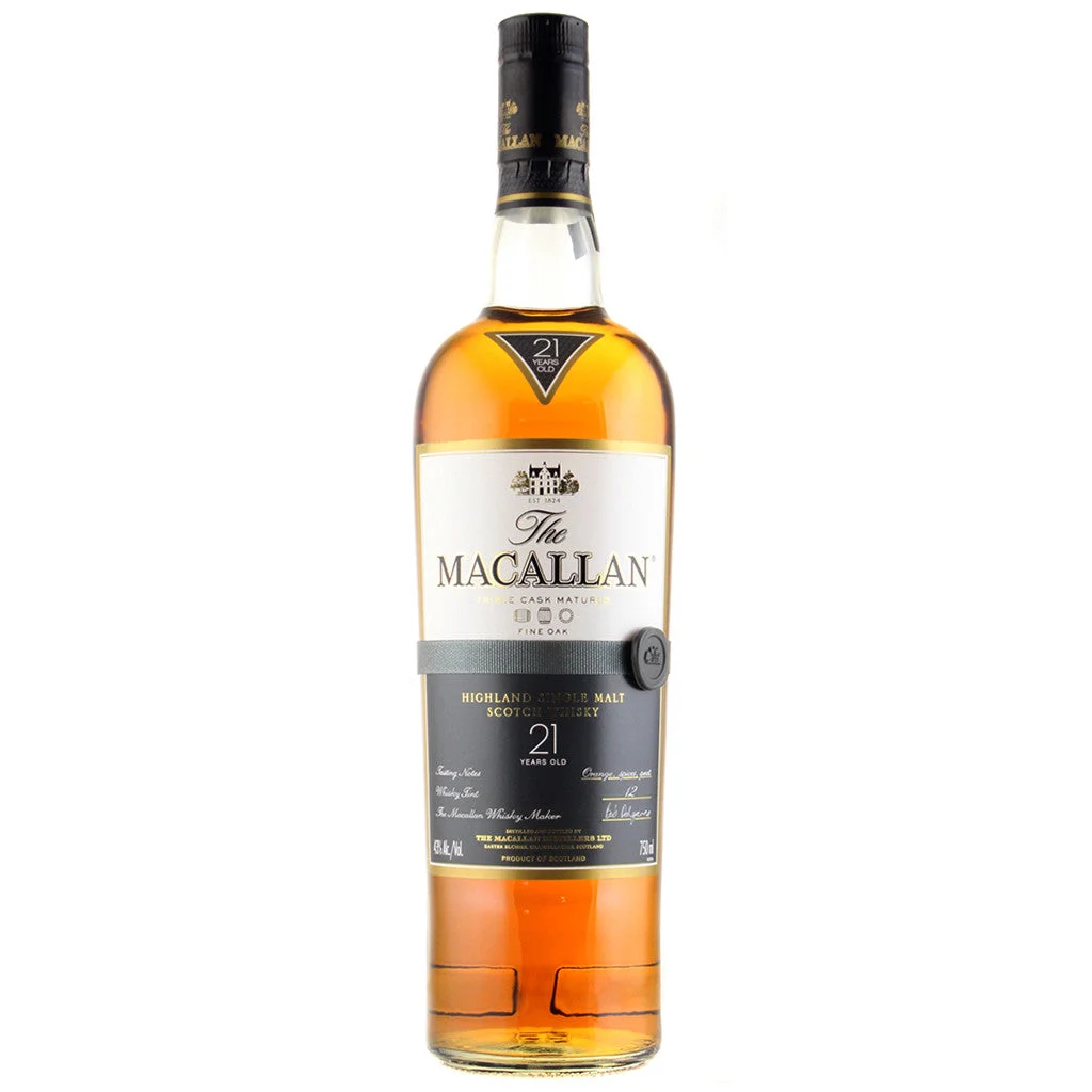 Macallan 21 year Fine Oak Single Malt Scotch Whisky 750mL