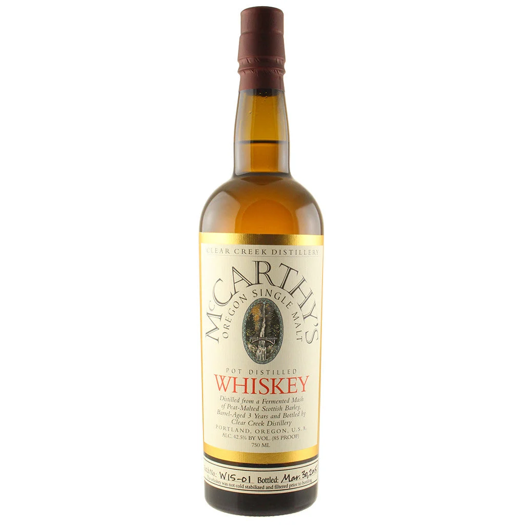 Clear Creek McCarthy's Peated Single Malt Whiskey from Oregon 750mL