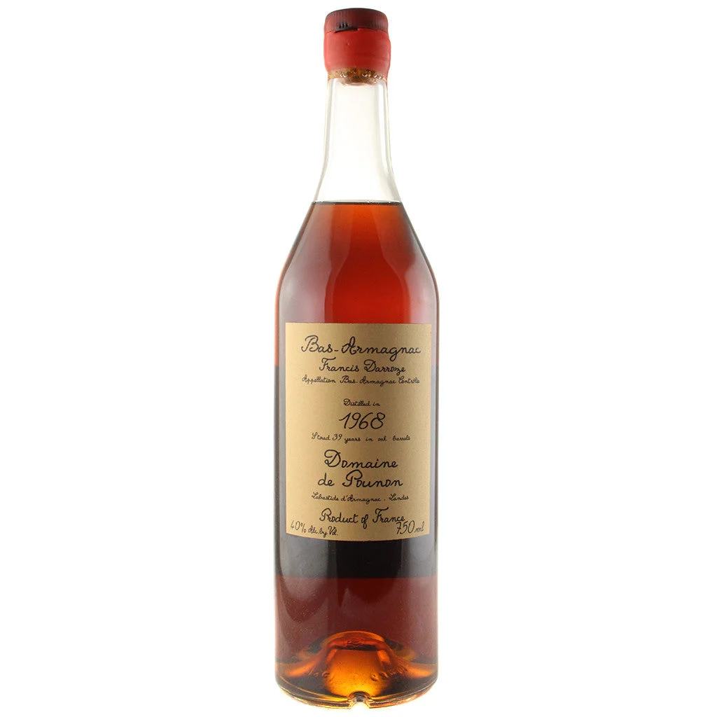 1968 Darroze Domaine de Pounon 39 year Bas-Armagnac (40%ABV) 750mL