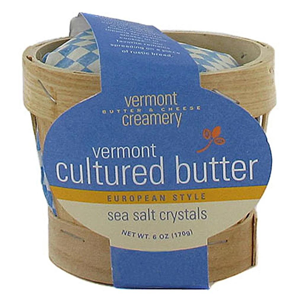 Vermont Creamery's Basket Butter w/ Sea Salt Crystals