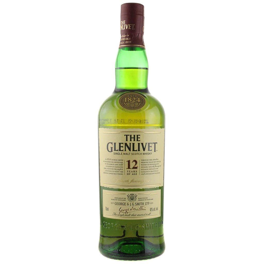 Glenlivet 12 year Single Malt Scotch Whisky 1L