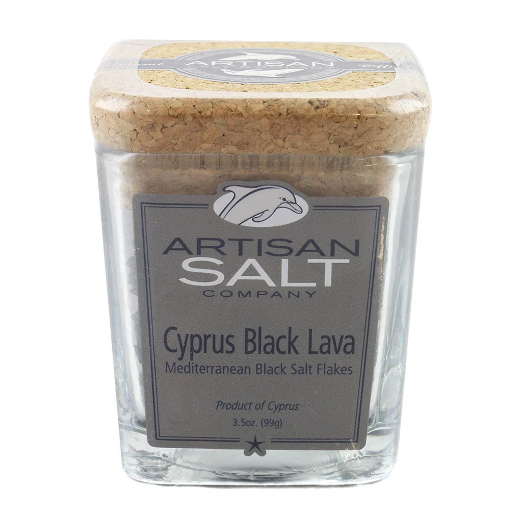 Artisan Salt Company Cyprus Black Lava Mediterranean Black Salt Flakes