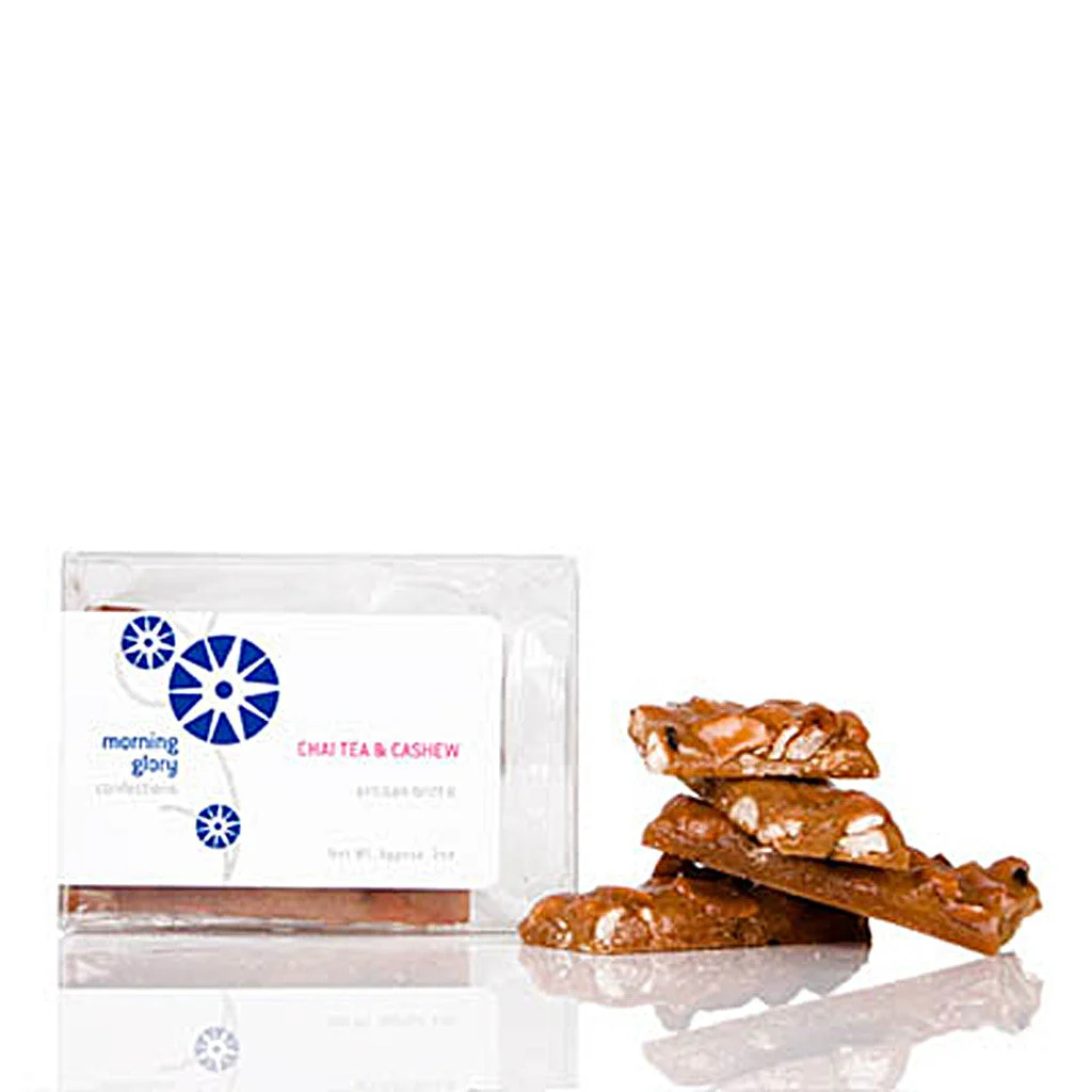 Morning Glory Confections Chai Tea Cashew Artisan Brittle