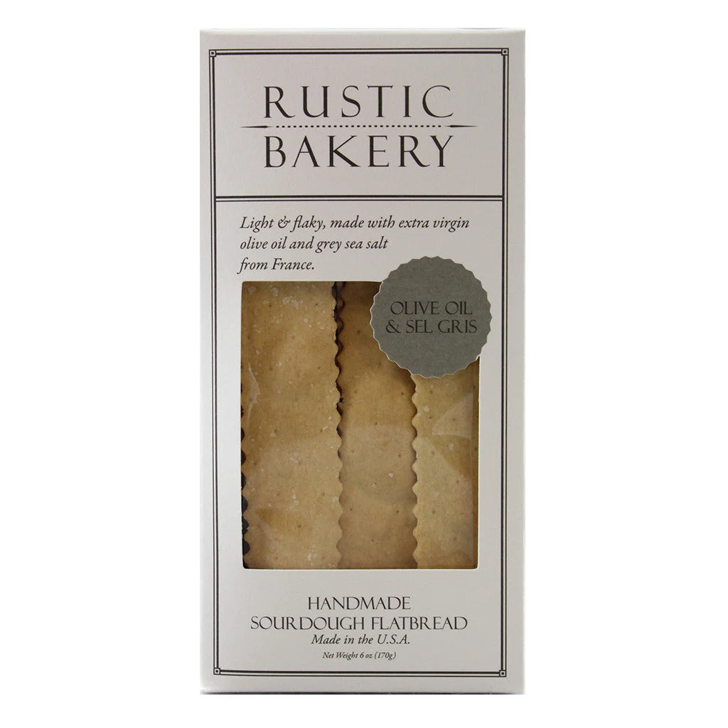 Rustic Bakery Flatbread Olive Oil Sel Gris 6oz