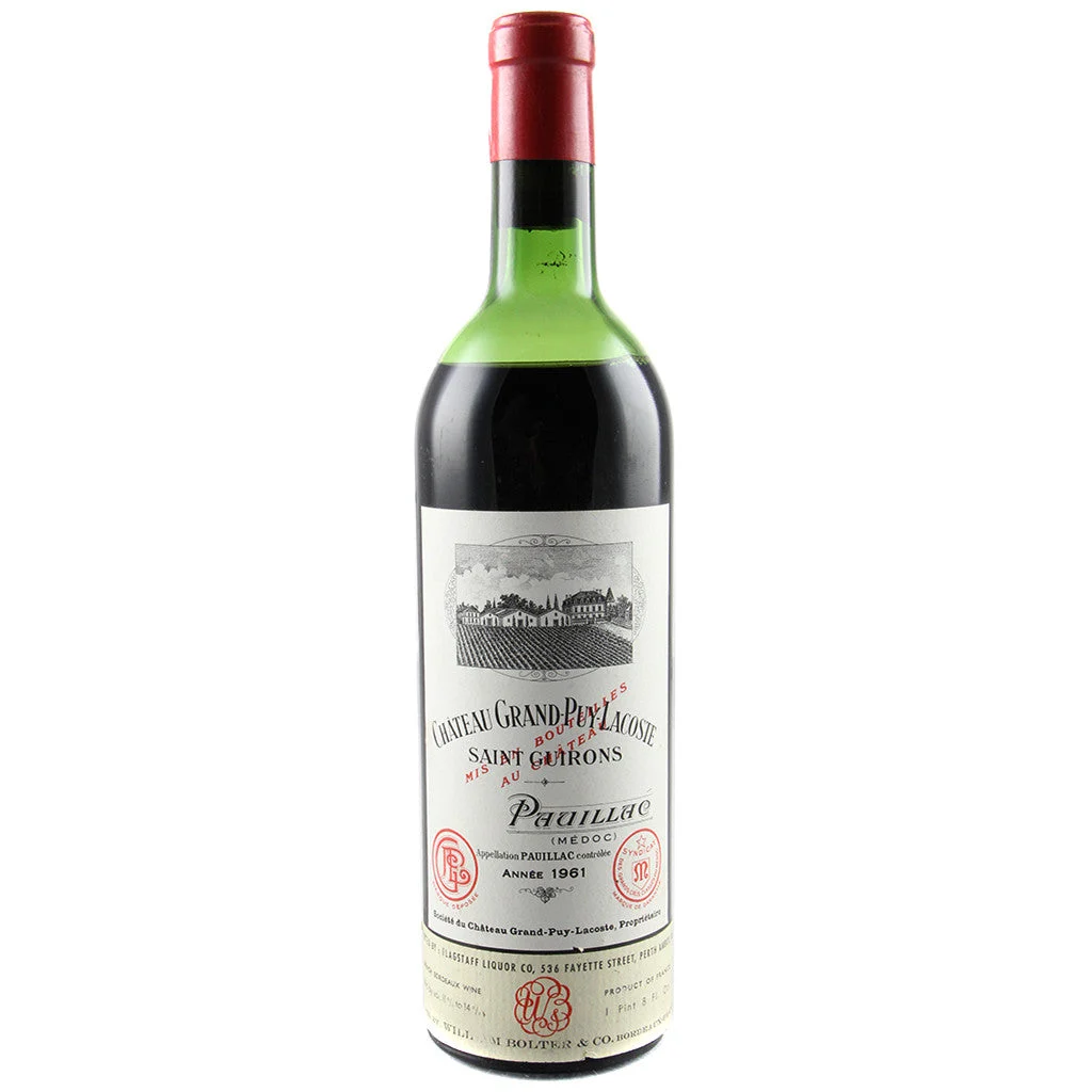1961 Chateau Grand Puy Lacoste 750mL