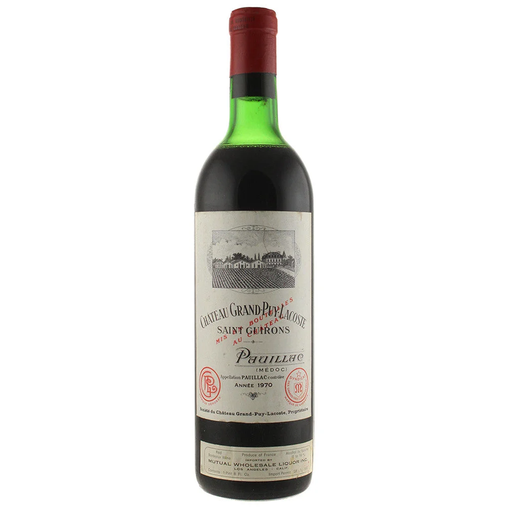 1970 Chateau Grand Puy Lacoste 750mL