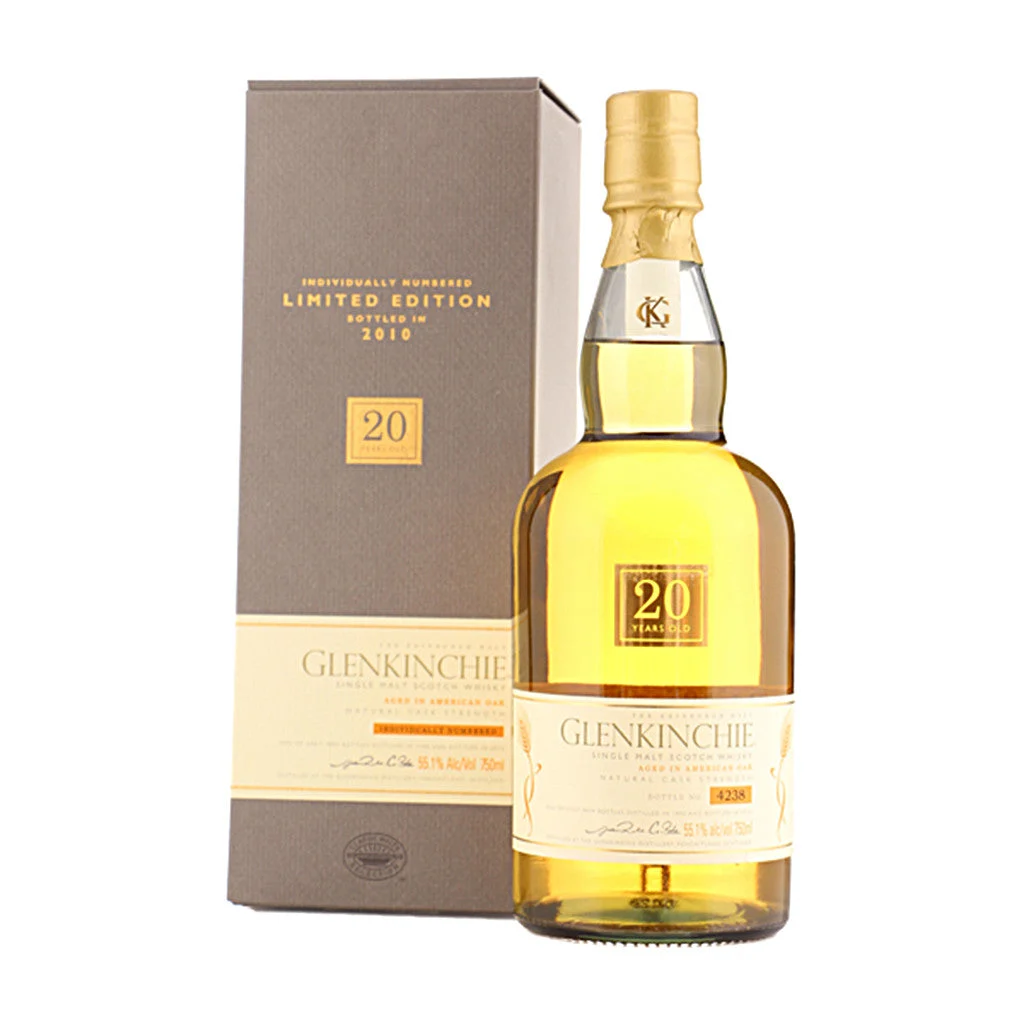 Glenkinchie 20 year Single Malt Scotch Whisky (110 proof) 750mL