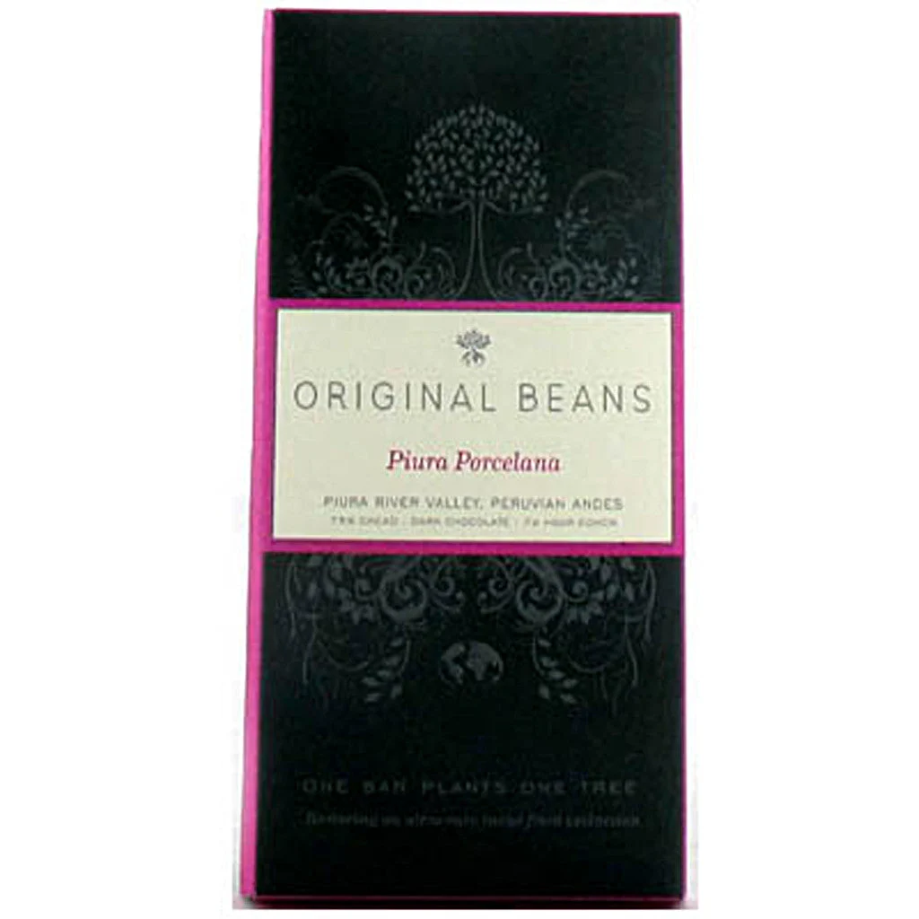 Original Beans Piura Porcelana 75% Dark Chocolate Bar