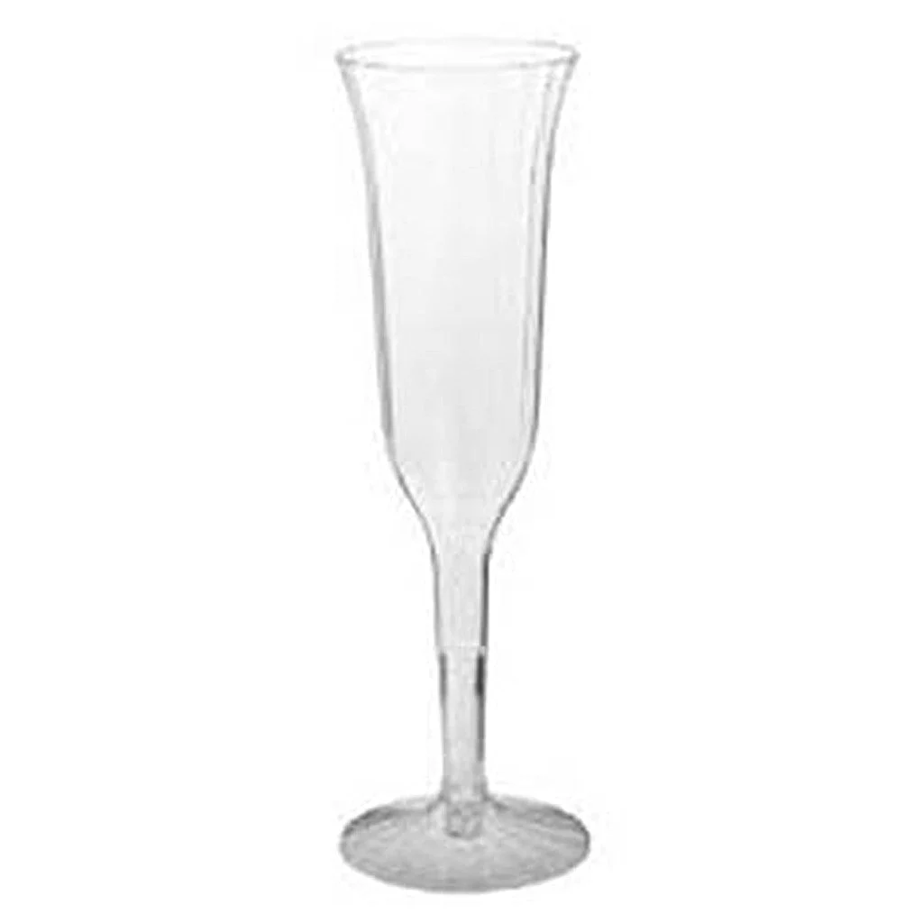 Plastic Champagne Flute 12pk 5oz Clear