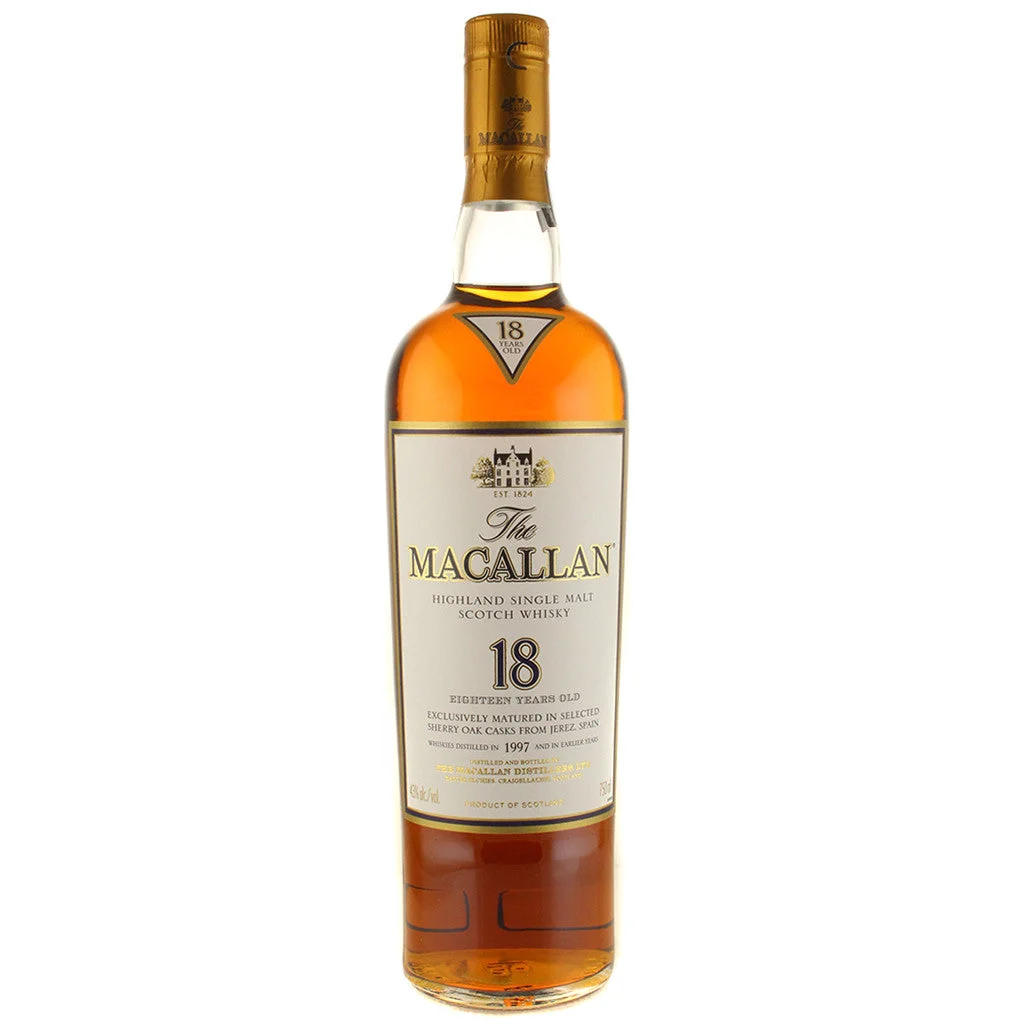 Macallan 18 year Sherry Oak Scotch Whisky 750mL