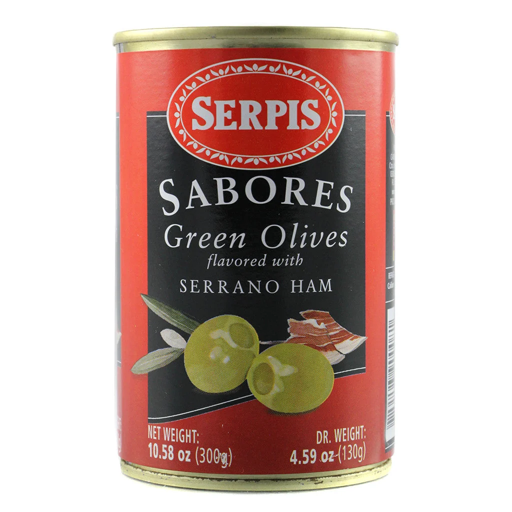 Serpis Green Olives Stuffed with Serrano Ham