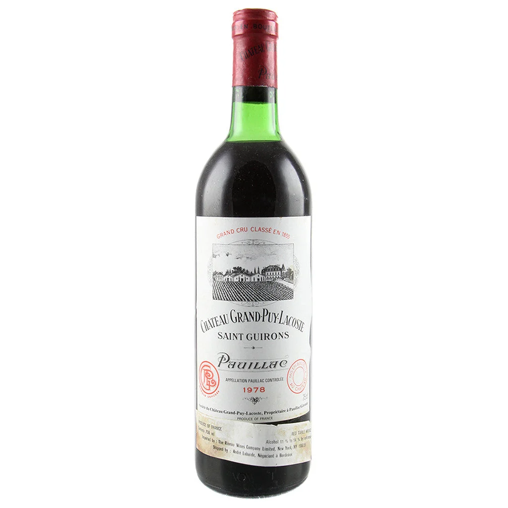 1978 Chateau Grand Puy Lacoste 750mL