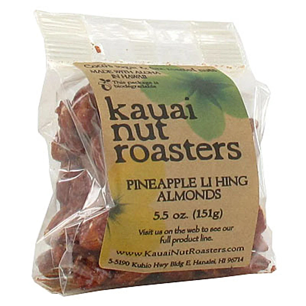 Kauai Nut Roasters Pineapple Li Hing Mui Almonds