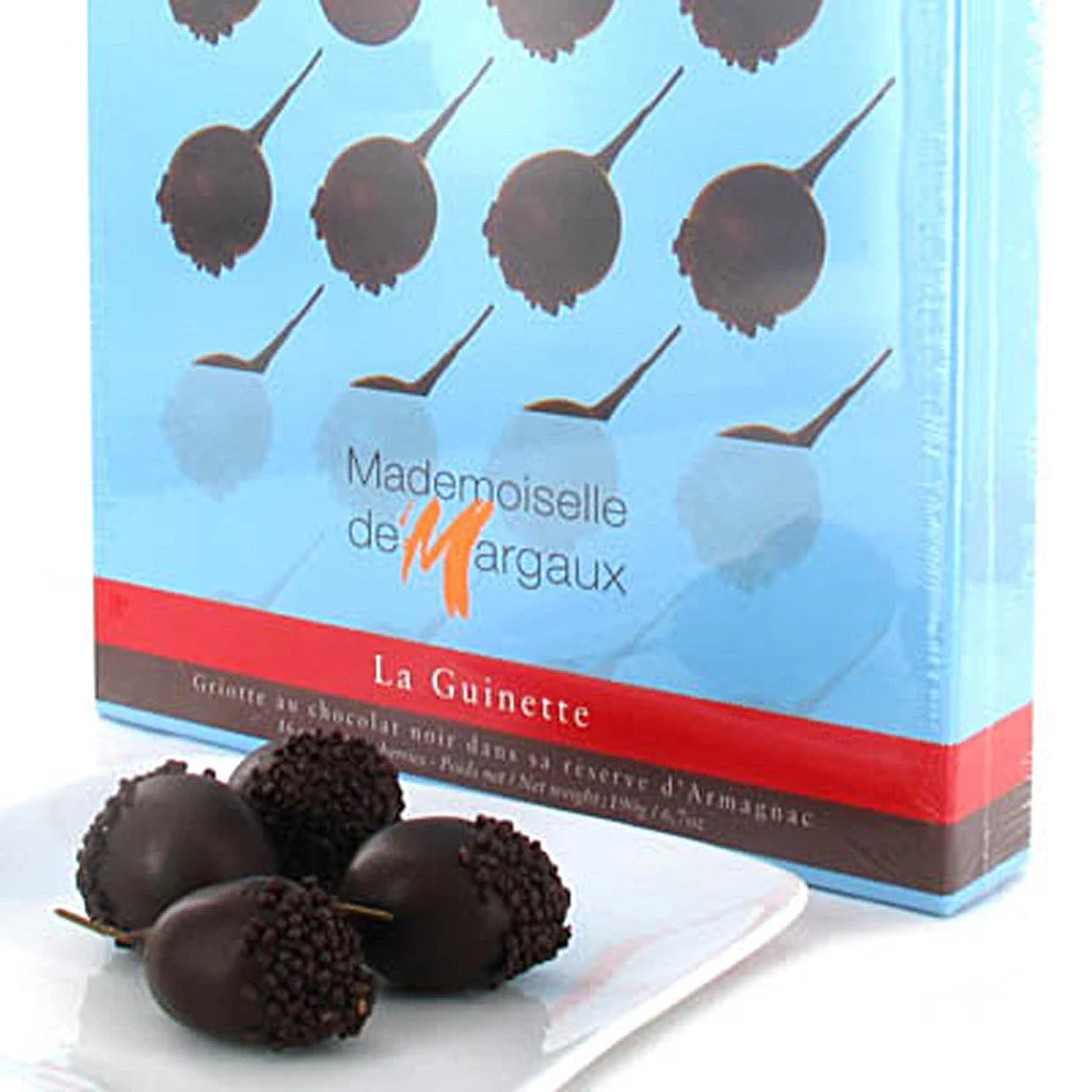 Mademoiselle de Margaux Cherries Soaked in Armagnac Dipped in Chocolate (16pcs)
