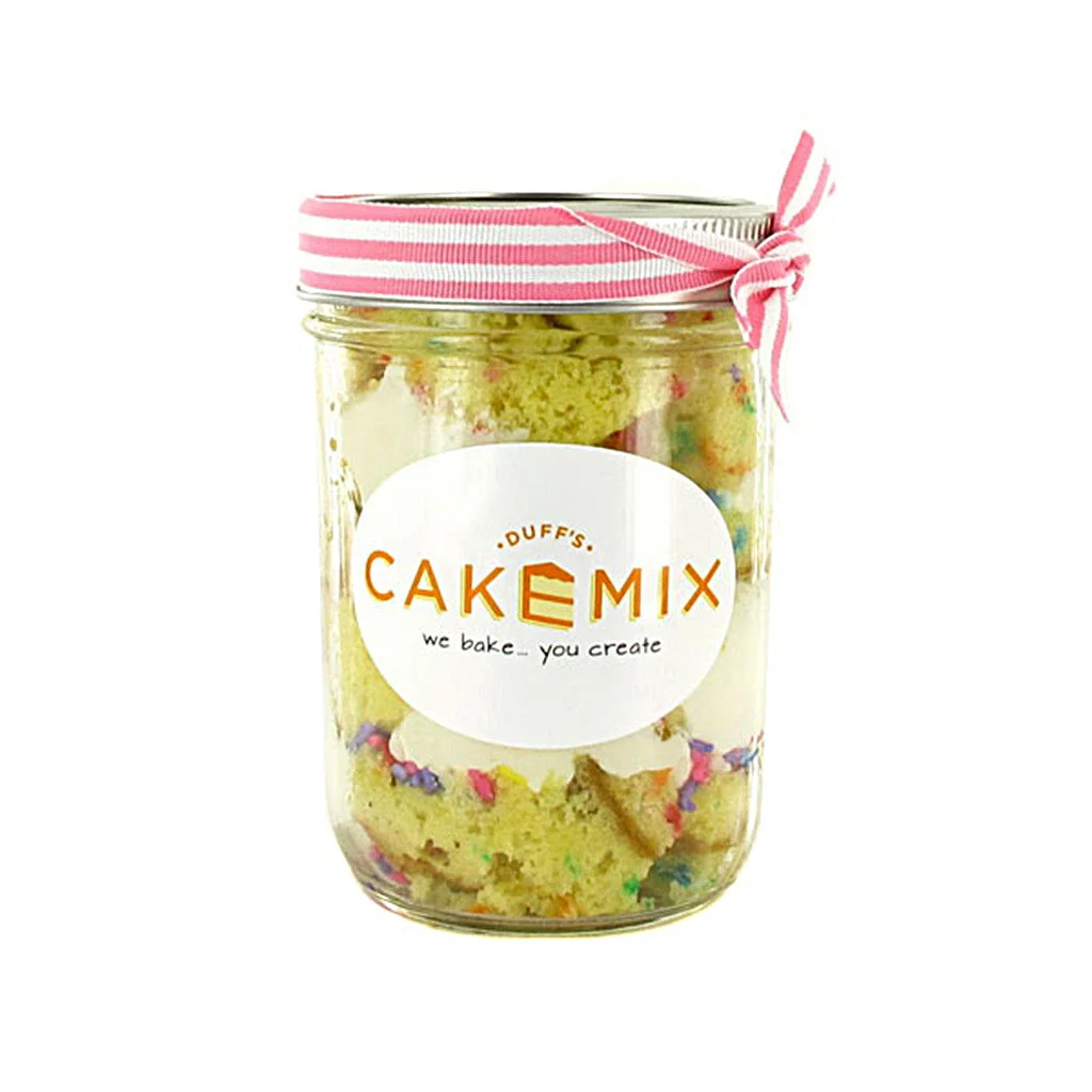 Duff's Confetti Cake In a Jar