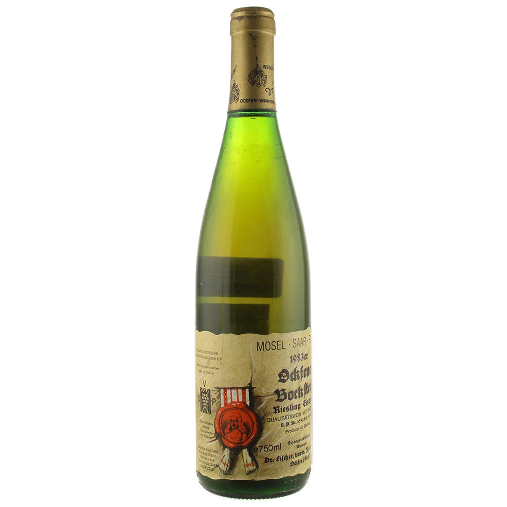 1983 Dr Fischer Ockfener Bockstein Riesling Eiswein QmP Gold Cap 750mL