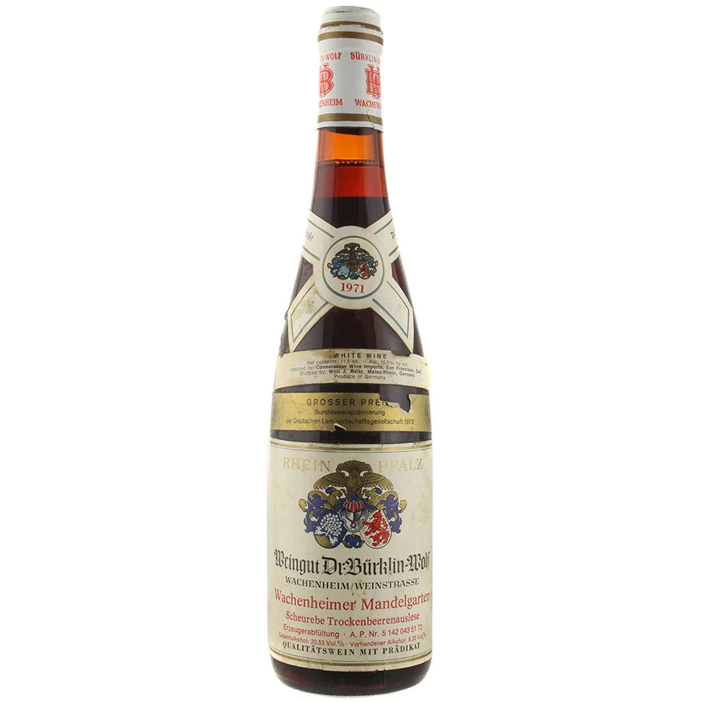 1971 Dr. Burklin Wolf Wachenheimer Mandelgarten Scheurebe Trockenbeerenauslese 750mL