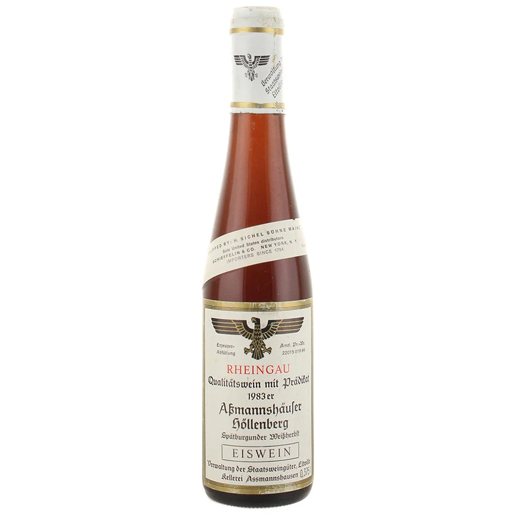 1983 Verwaltung der Staatsweinguter 'Assmannshauser Hollenberg' Spatburgunder Eiswein, Rheingau 375mL