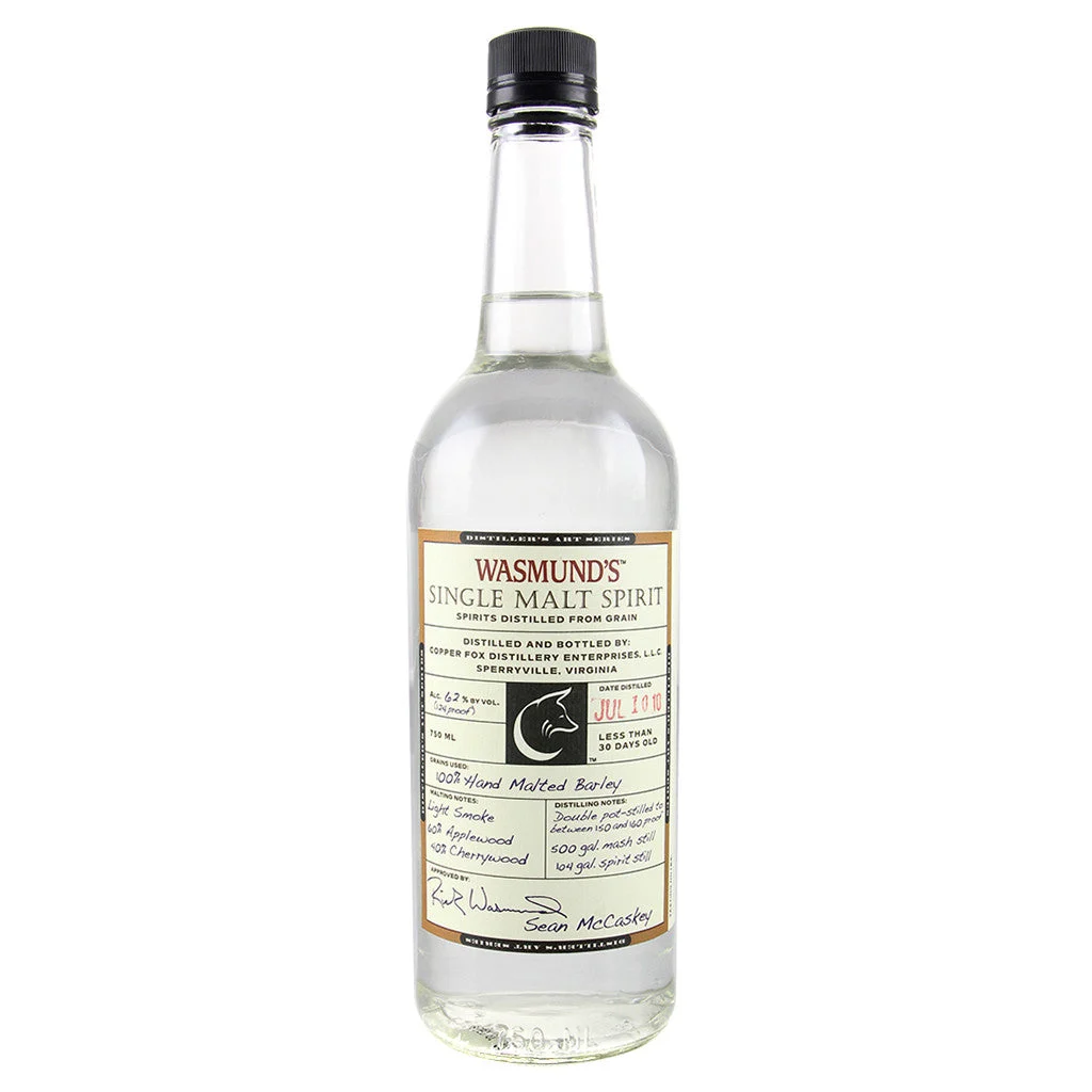 2010 Wasmund's Single Malt Spirit (124 proof) 750mL