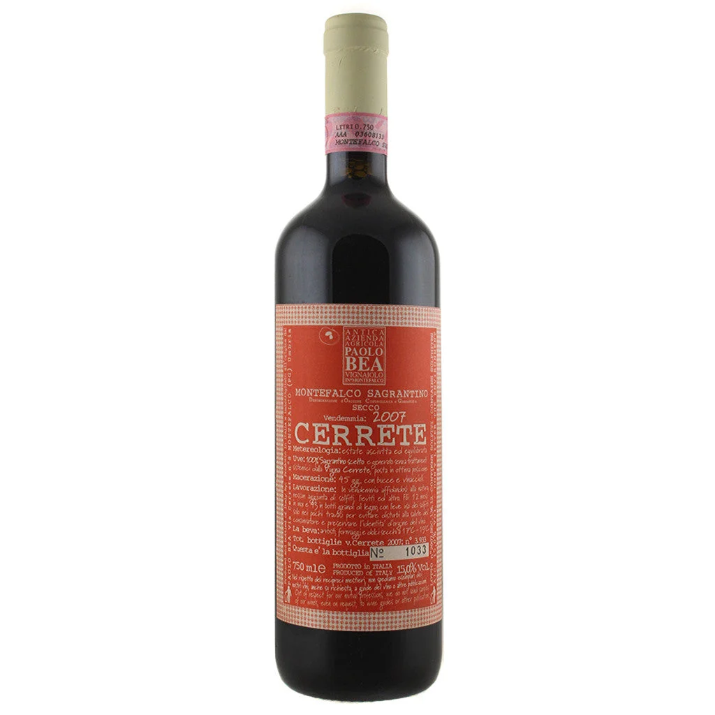 2007 Paolo Bea Vigneto Cerrete Sagrantino 750mL