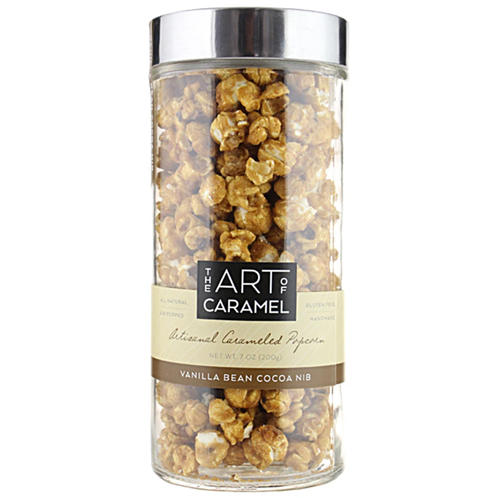 Art of Caramel Vanilla Bean Cocoa Nib Glass Jar