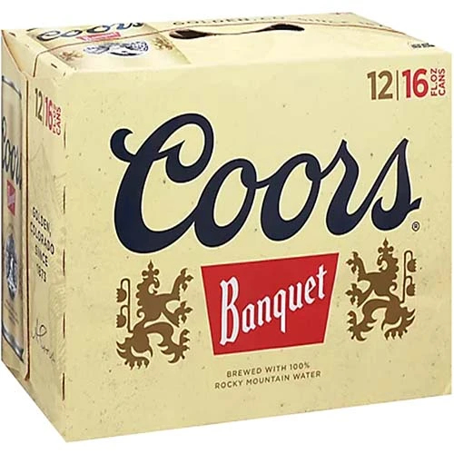 COORS BANQUET CANS 16OZ 12PK