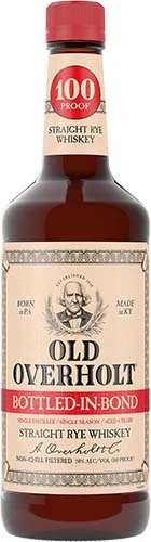 OLD OVERHOLT BONDED STRAIGHT RYE WHISKEY
