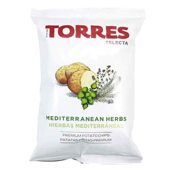 Torres Lg Mediterranean Herb Chips 150g