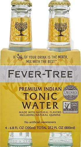 FEVER TREE INDIAN TONIC WATER 4PK