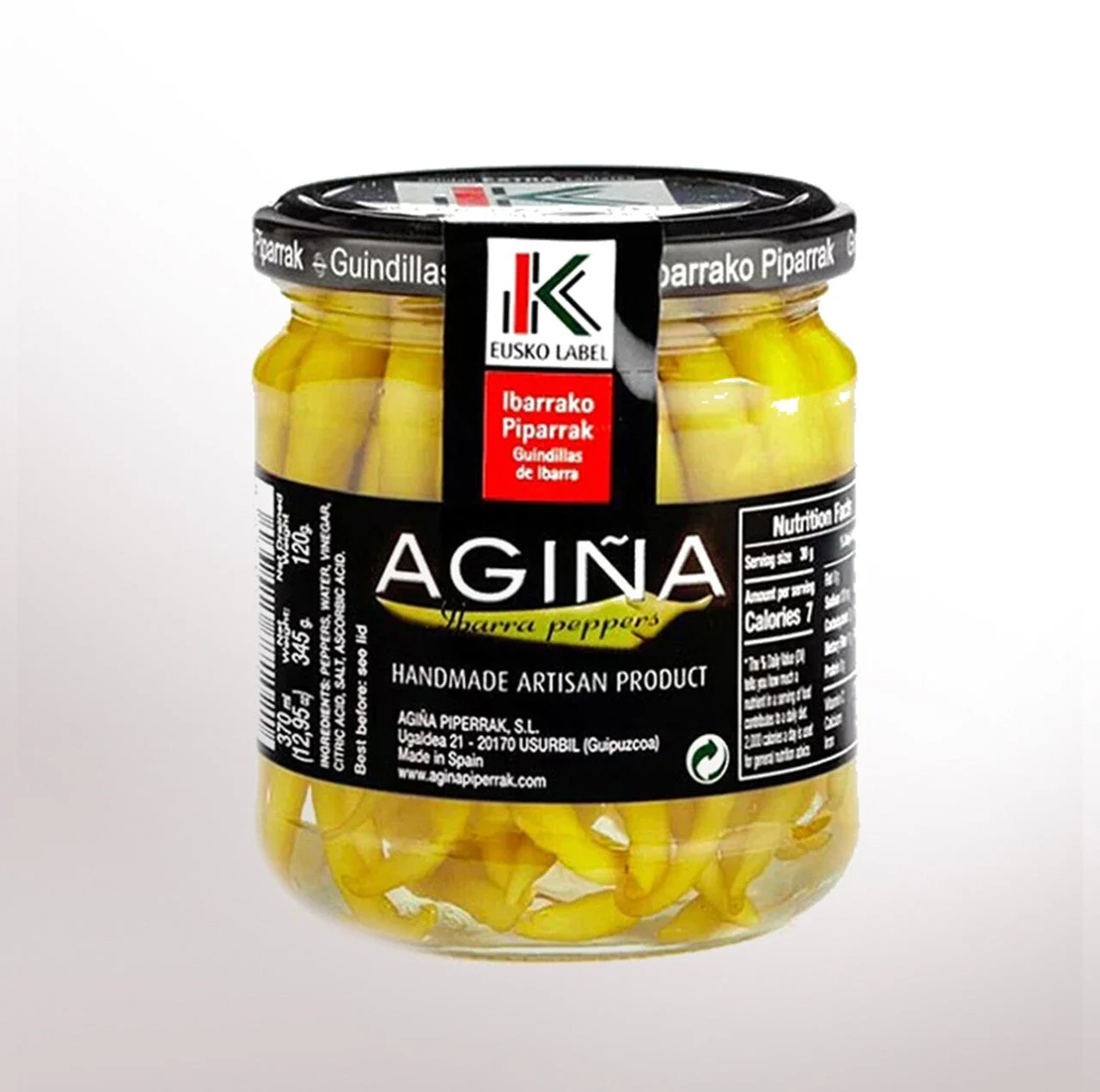 Agina Guindilla Ibarra Peppers 212g