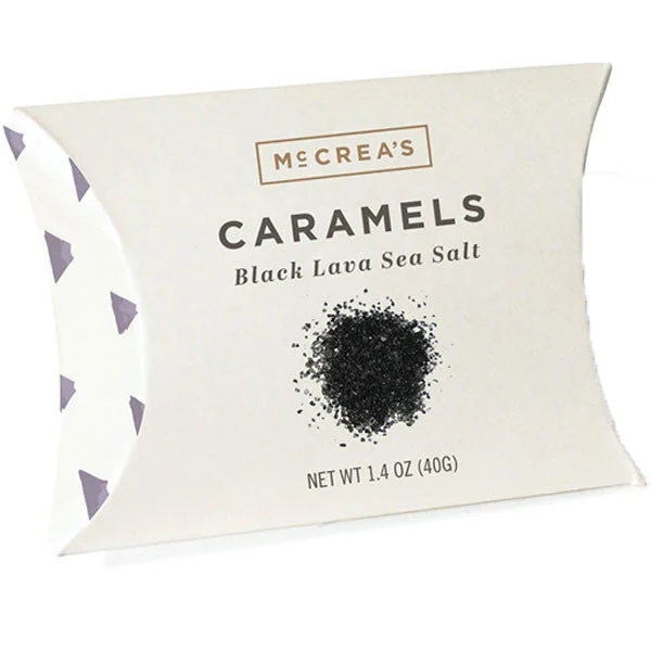 McCrea's Candies Black Lava Sea Salt Pillow Box 1.4oz