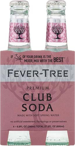 FEVER TREE CLUB SODA 4PK
