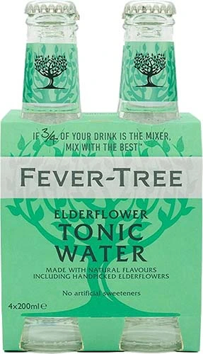 FEVER TREE ELDERFLOWER TONIC WATER 4PK