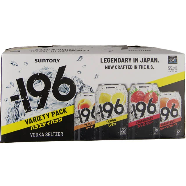 Suntory -196 Variety Vodka Seltzer 8 Pk / 8-355mL