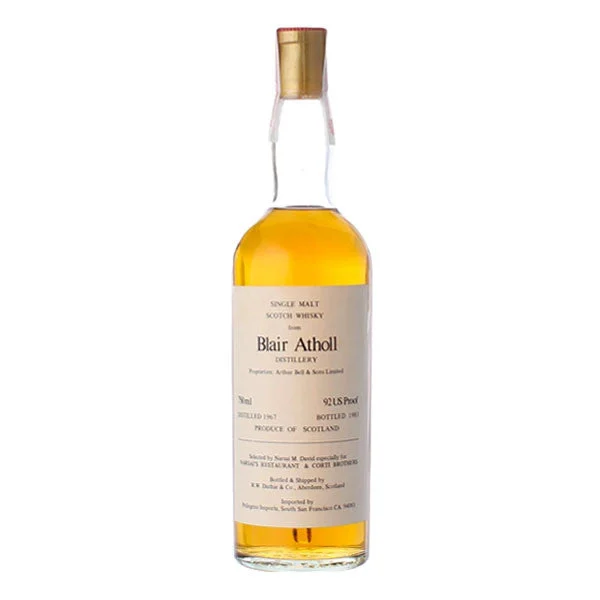 1967 Blair Athol 12 Year Old Single Malt Scotch Whisky, 46% Provenance Single Barrel Douglas McGibbon