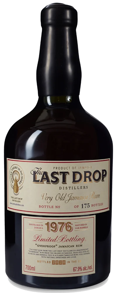 1976 Last Drop Jamaican Rum (68.5%) 750mL