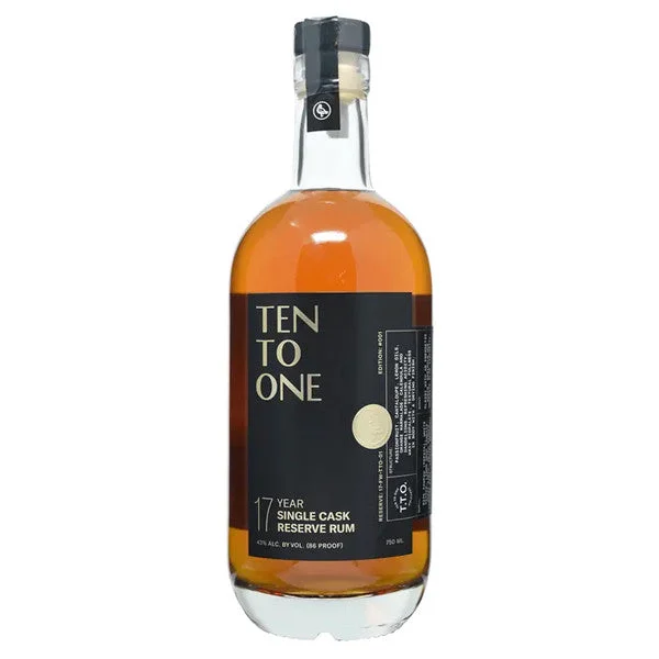Ten to One 17 year Single Cask Rum 750ml