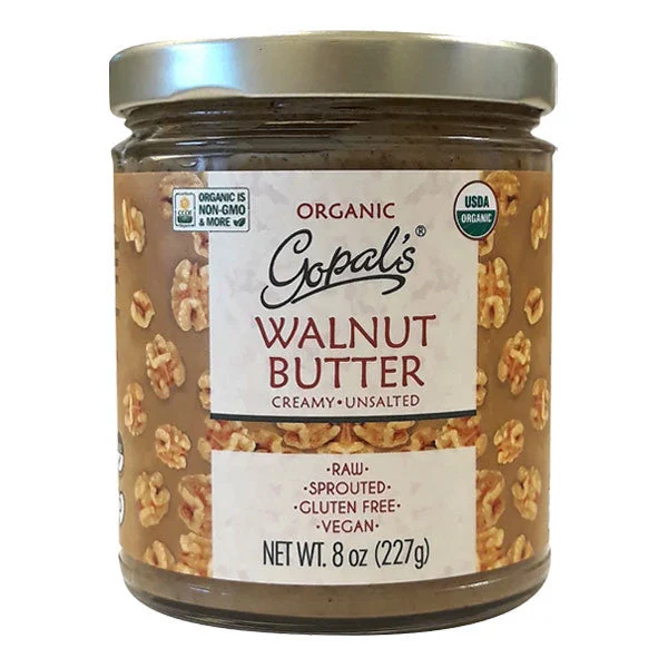 Walnut Butter Unsalted 8oz Gopal's