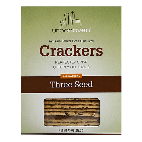 Urban Oven Artisan 3-Seed Crackers 7.5oz