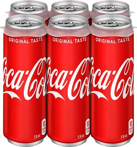 COKE 7.5OZ 6PK CANS