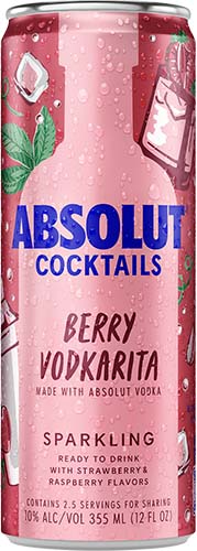 ABSOLUT RTD BERRY VODKARITA 4PK