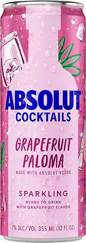 ABSOLUT RTD GRAPEFRUIT PALOMA 4PK