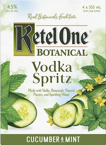 KETEL ONE SPRITZ CUCUMBER & MINT 4PK