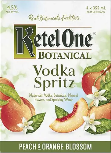 KETEL ONE SPRITZ PEACH & ORANGE BLOSSOM 4PK