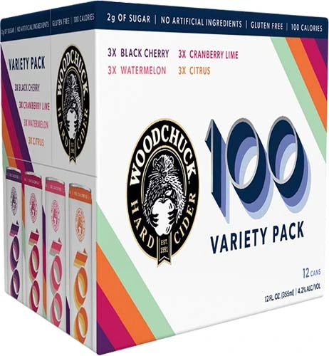 WOODCHUCK 100 VARIETY 12 PK CANS