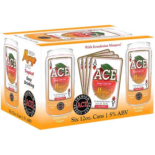 ACE MANGO CRAFT CIDER 6PK CAN