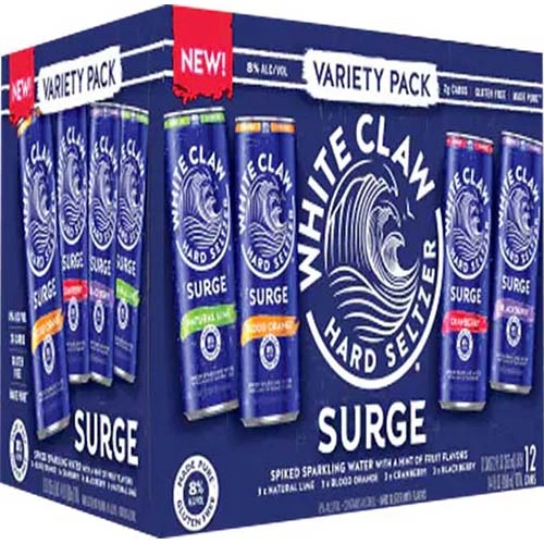 WHITE CLAW SURGE VARIETY PK #1 12PK