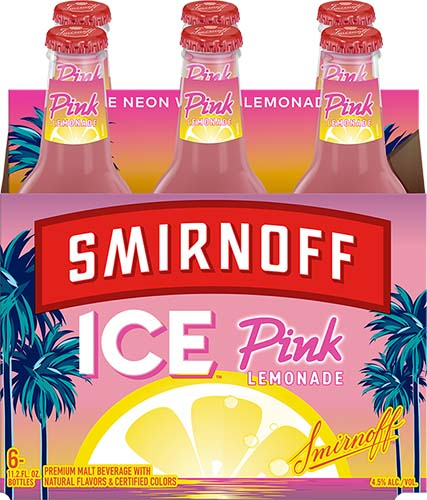 SMIRNOFF ICE PINK LEMON 6PK