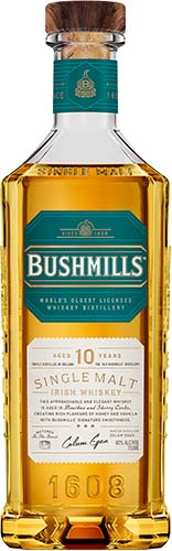 BUSHMILLS 10 YEAR IRISH WHISKEY